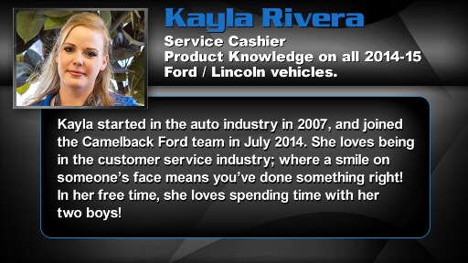 Kayla Rivera - Service Cashier