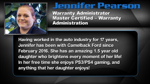 Jennifer Pearson - Warranty Administrator