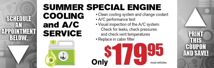 Summer Engine Cooling and A/C Service