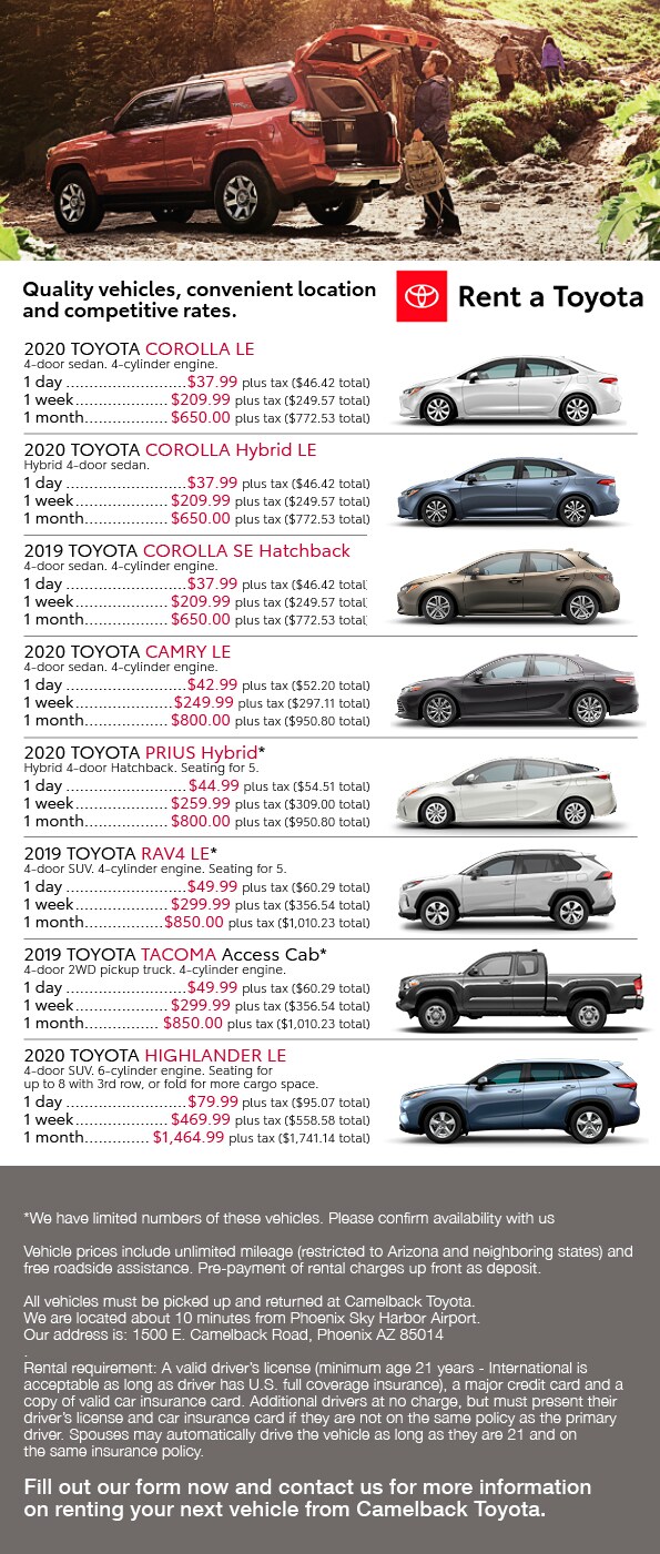 Toyota Rentals