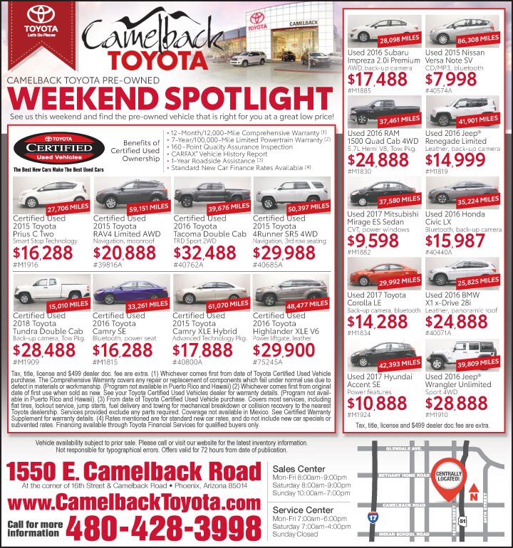 Camelback Toyota Ad