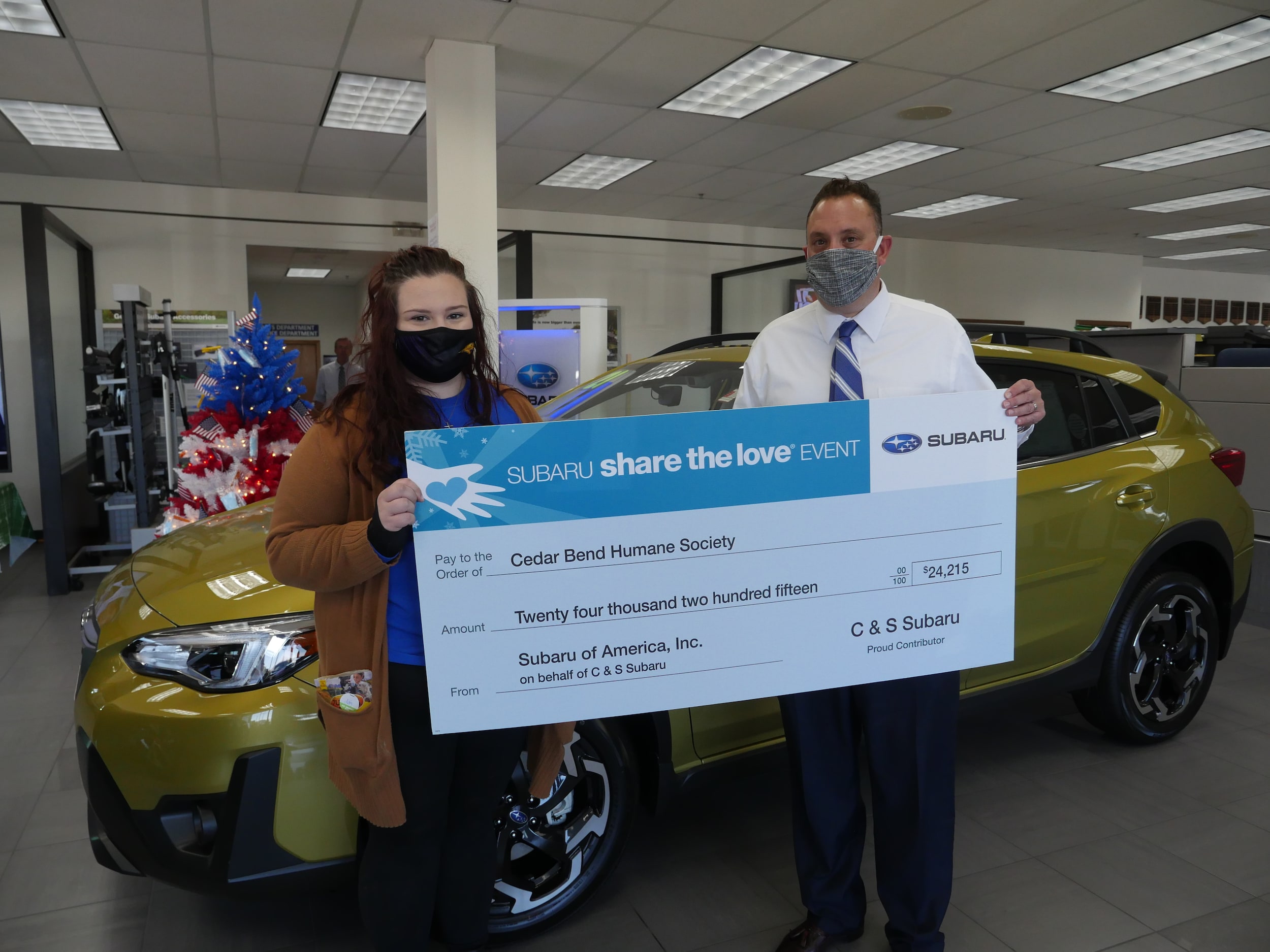 2020-10-15 CandS Subaru Check Donation P1240181.JPG