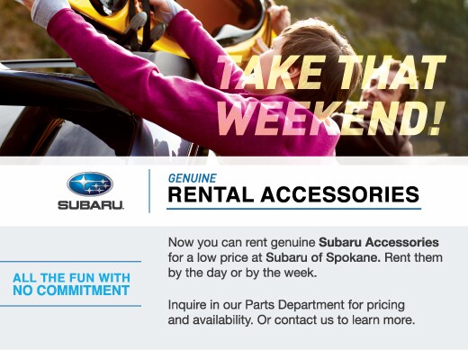 Genuine Subaru Accessory Rentals