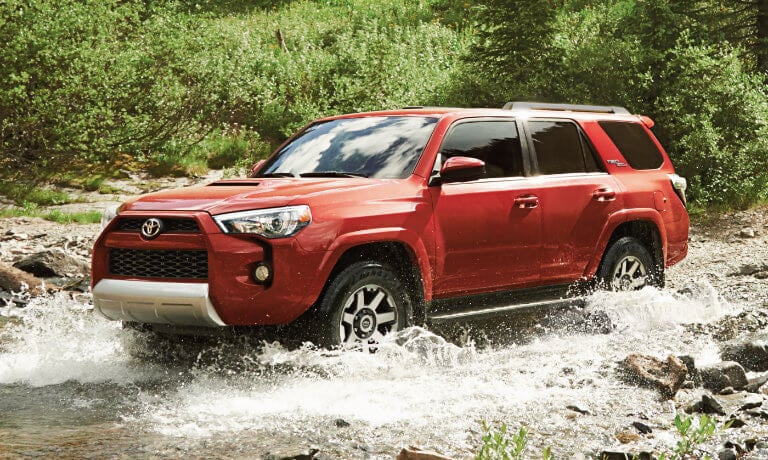 4Runner off-roading on water