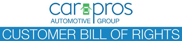 Car Pros Bill Of Rights