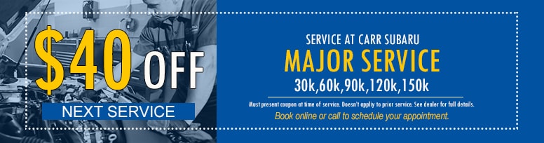 Carr Subaru Major Service