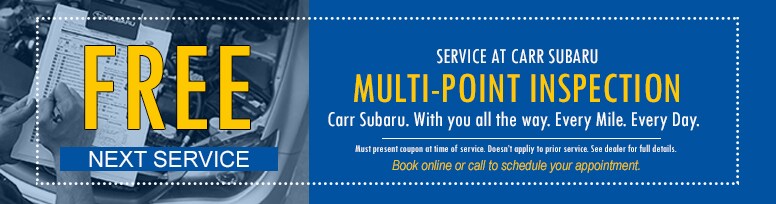Carr Subaru Free Multi-Point Inspection in Beaverton