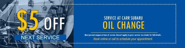 Carr Subaru Oil Change