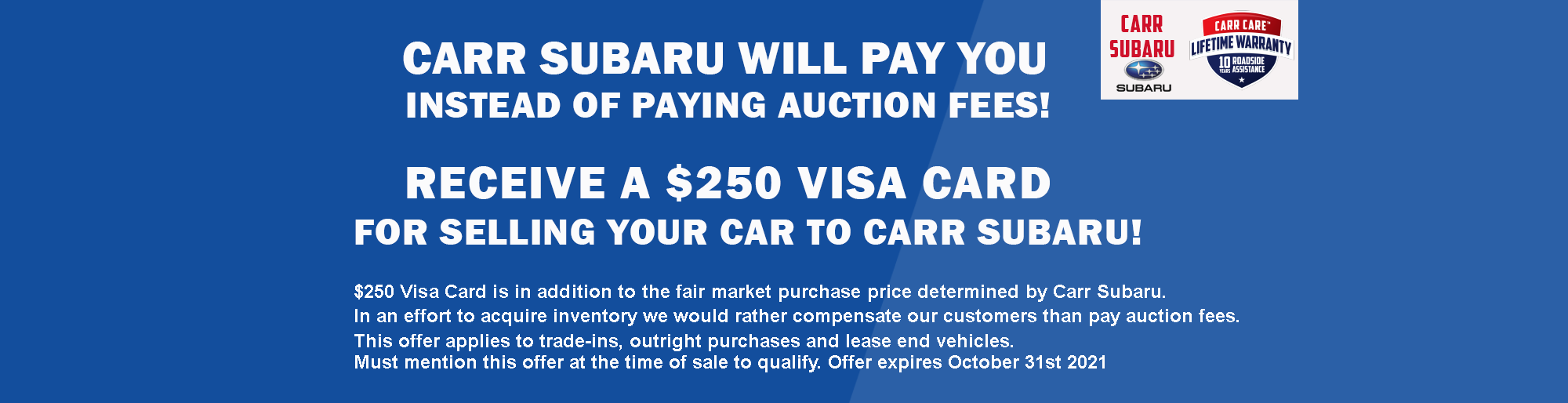 Carr Subaru Will Buy Your Car in Beaverton