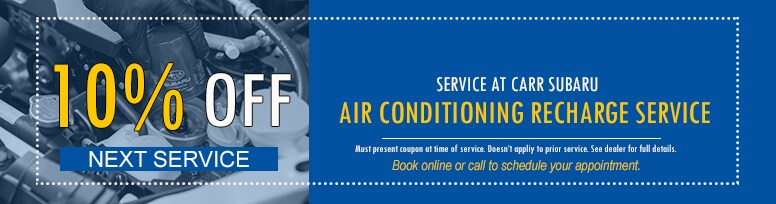 Carr Subaru Air Conditioning Service