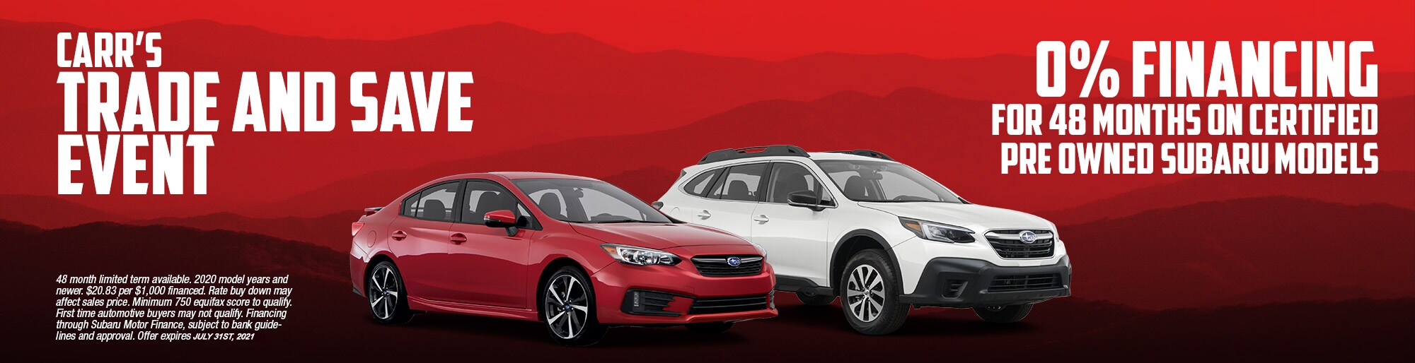 Carr Subaru CPO Special in Beaverton