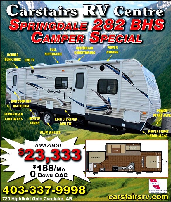 Carstairs RV - Keystone Springdale 282 BHS RV Trailer - Carstairs, Alberta
