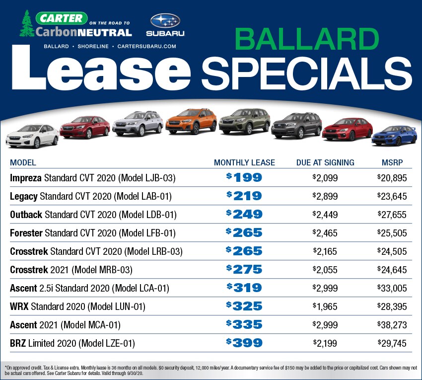 September Lease Specials