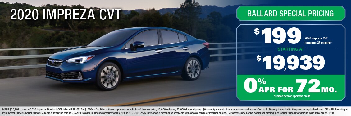 2020 Impreza CVT Special