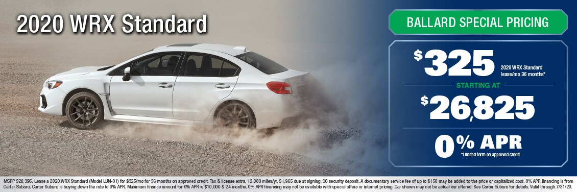 2020 WRX Standard Special