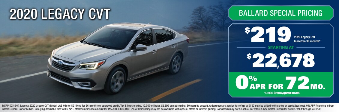 2020 Legacy CVT Special