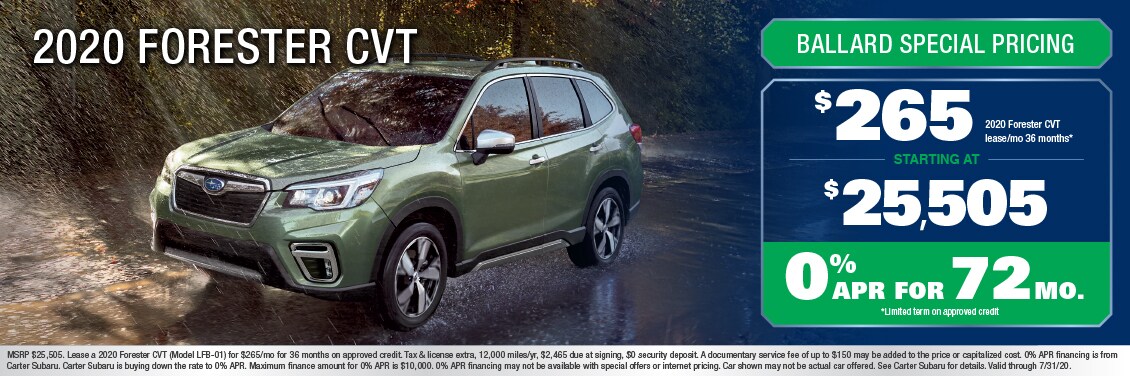 2020 Forester CVT Special