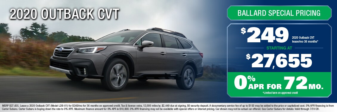 2020 Outback CVT Special