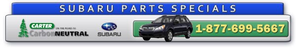 Carter Subaru Shoreline Seattle Parts Specials