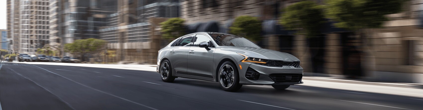 2021 Kia K5 GT-LINE Silver City Street Car Town Kia USA