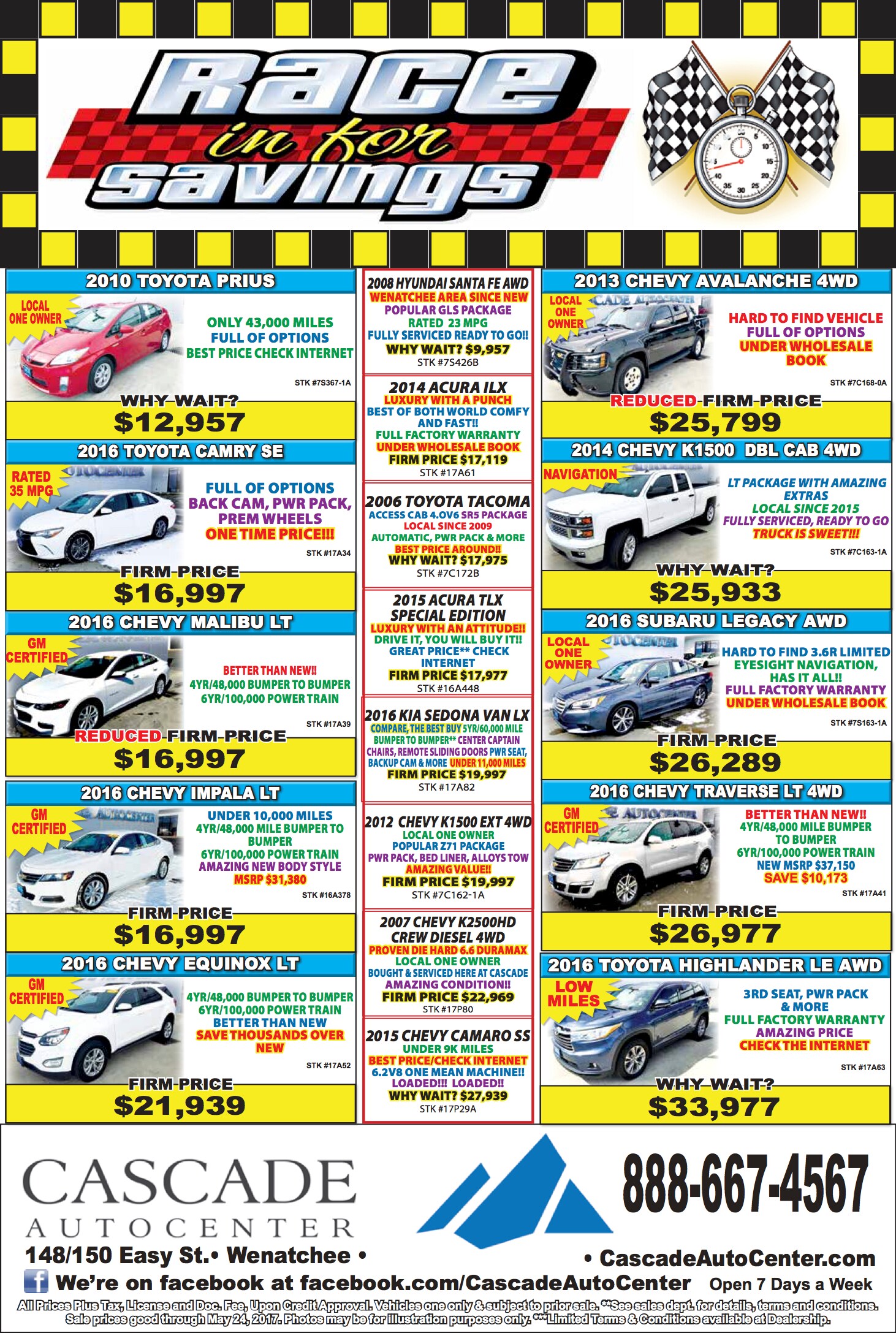 Cascade Autocenter New Chevrolet, Subaru, CADILLAC dealership in