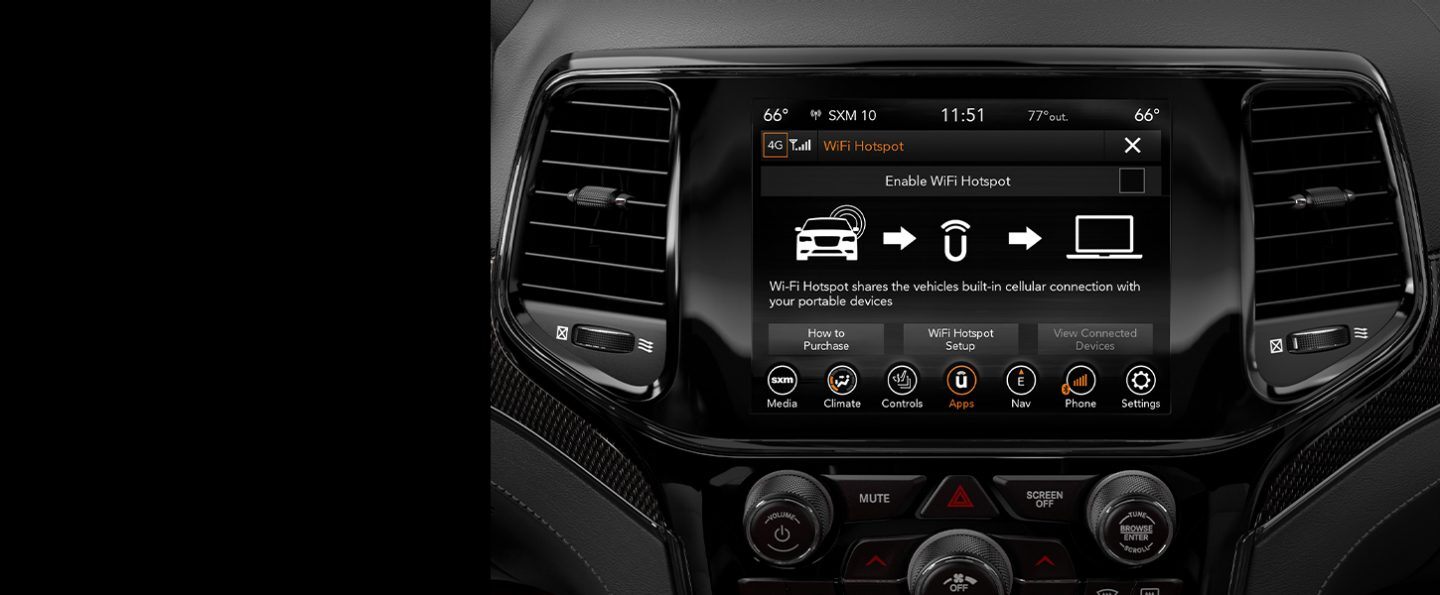Grand Cherokee Dashboard Has Wifi