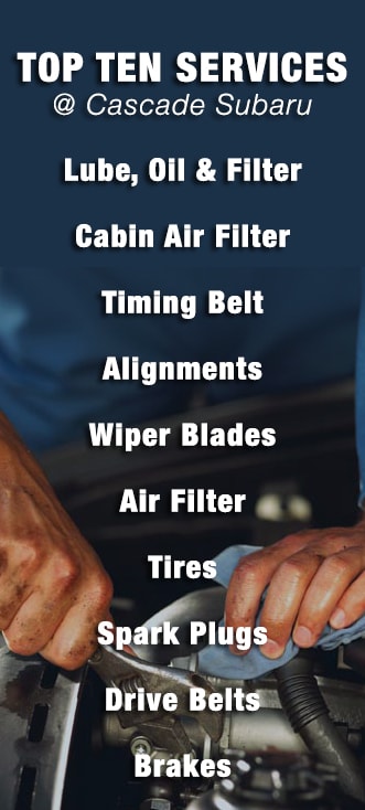 Top 10 Services at Cascade