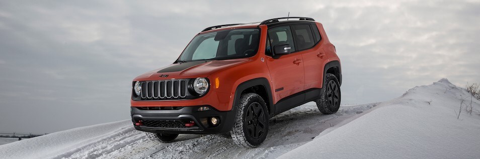 Jeep Renegade in snow