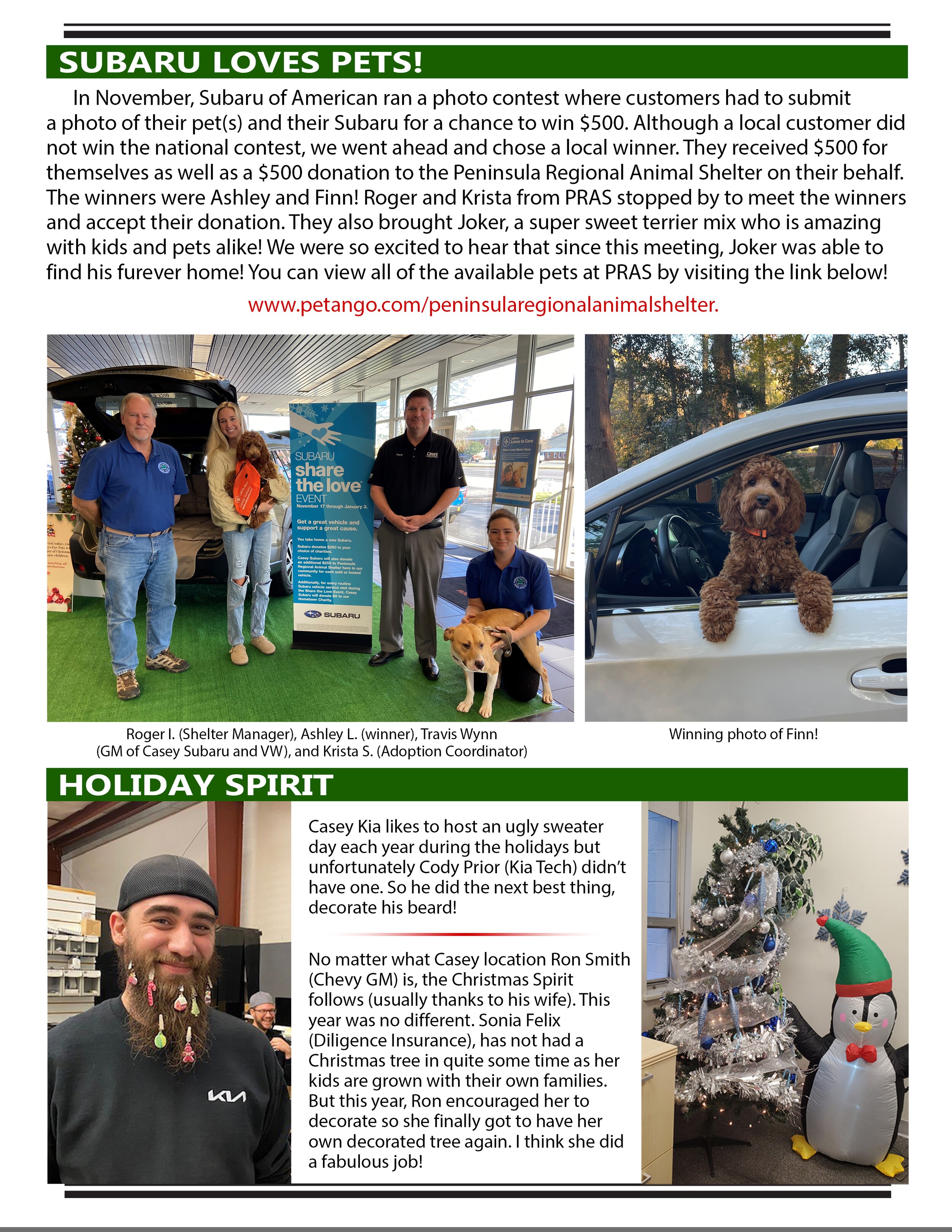 November/December 2022 Casey Employee Portal