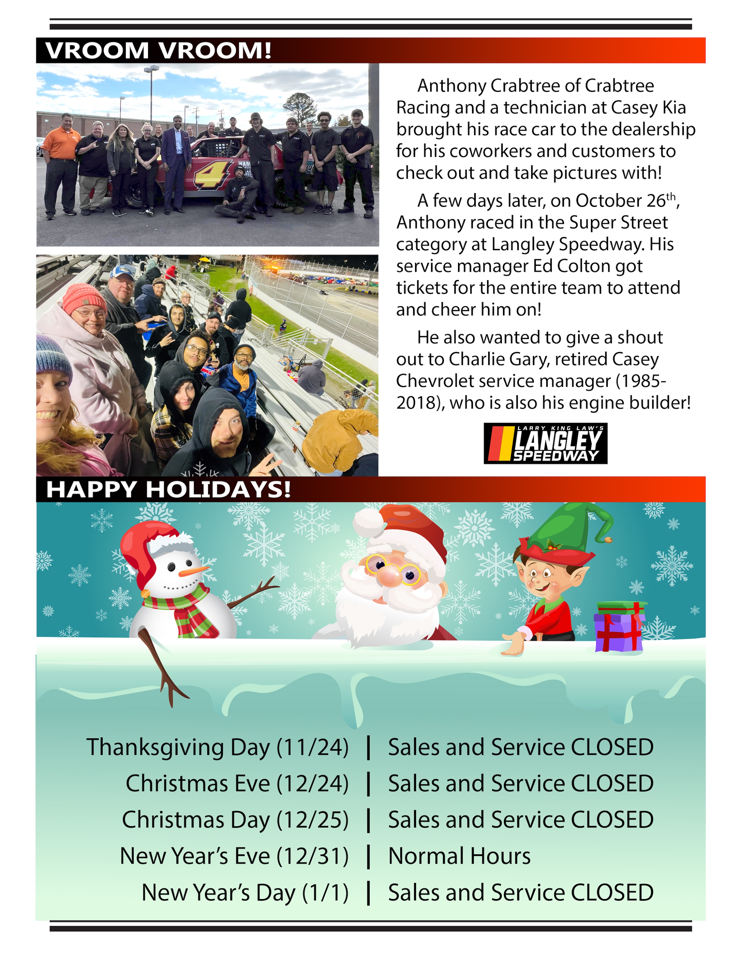 September/October 2022 Casey Employee Portal