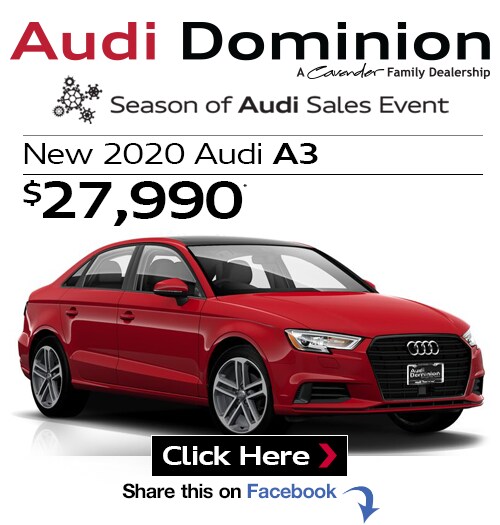 New 2020 Audi A3 at Audi Dominion