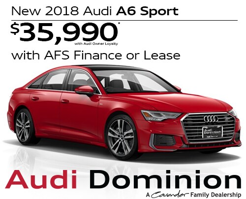 New 2018 Audi A6 at Audi Dominion
