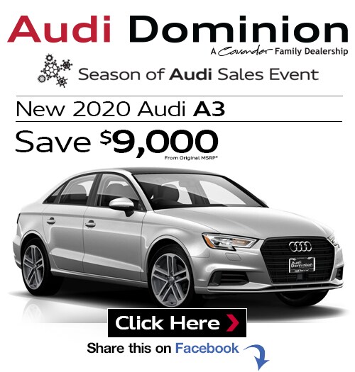 New 2020 Audi A3 at Audi Dominion