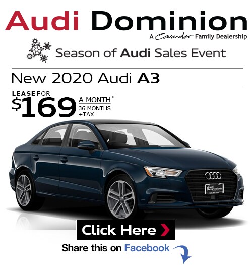 New 2020 Audi A3 at Audi Dominion