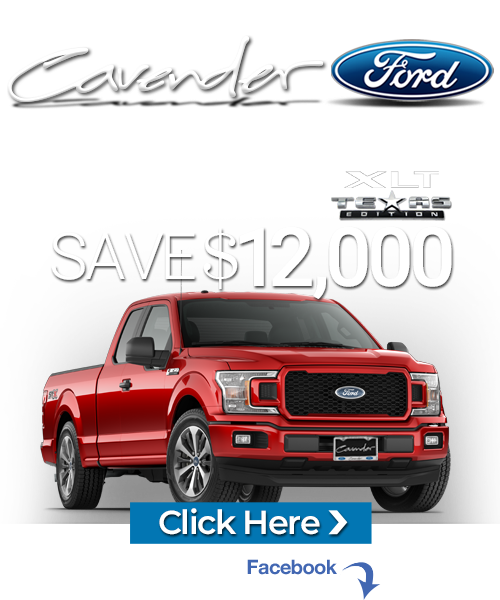 Click Here for Availability and
Pricing from Cavender Ford