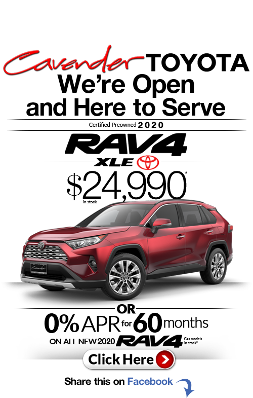 Click Here for Availability and
Pricing from Cavender
Toyota