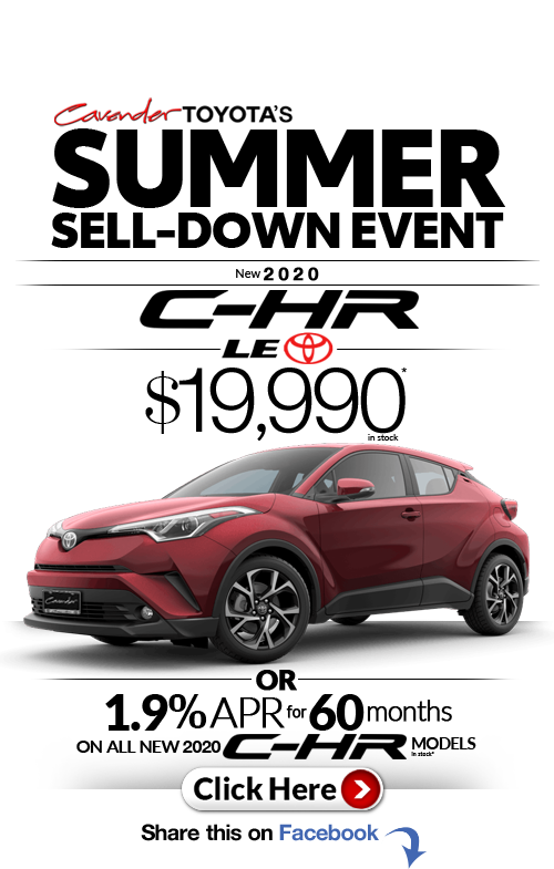 Click Here for Availability and
Pricing from Cavender Toyota