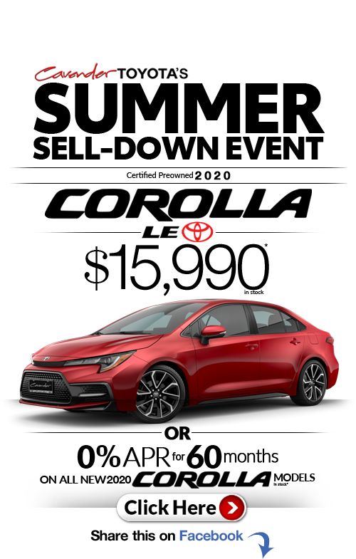 Click Here for Availability and
Pricing from Cavender
Toyota