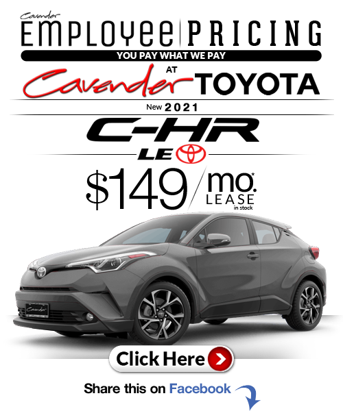 Click Here for Availability and
Pricing from Cavender
Toyota