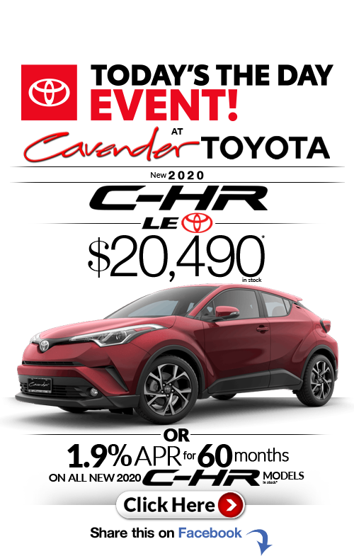 Click Here for Availability and
Pricing from Cavender Toyota