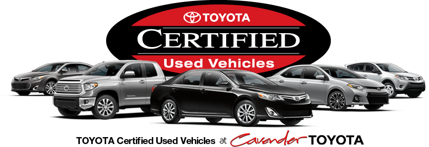 Toyota Certified Used Vehicles at Cavender Toyota