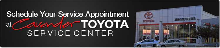 Schedule Your Service Appointment at
Cavender Toyota Service Center