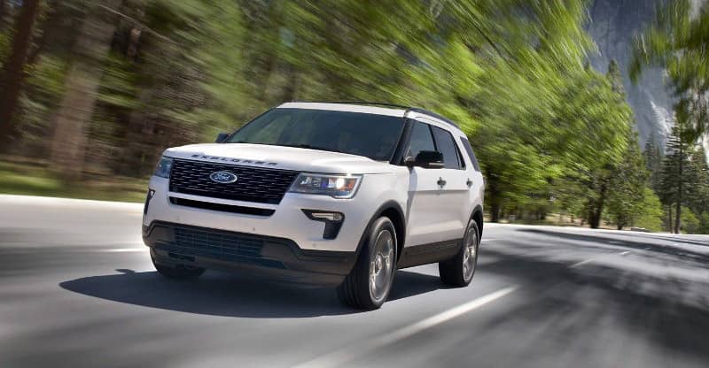 2019 Ford Explorer on road