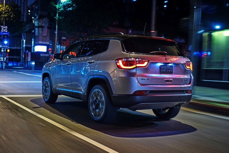 2021 Jeep Compass Driving Through City At Night 2021 Jeep Compass Driving Through City At Night
