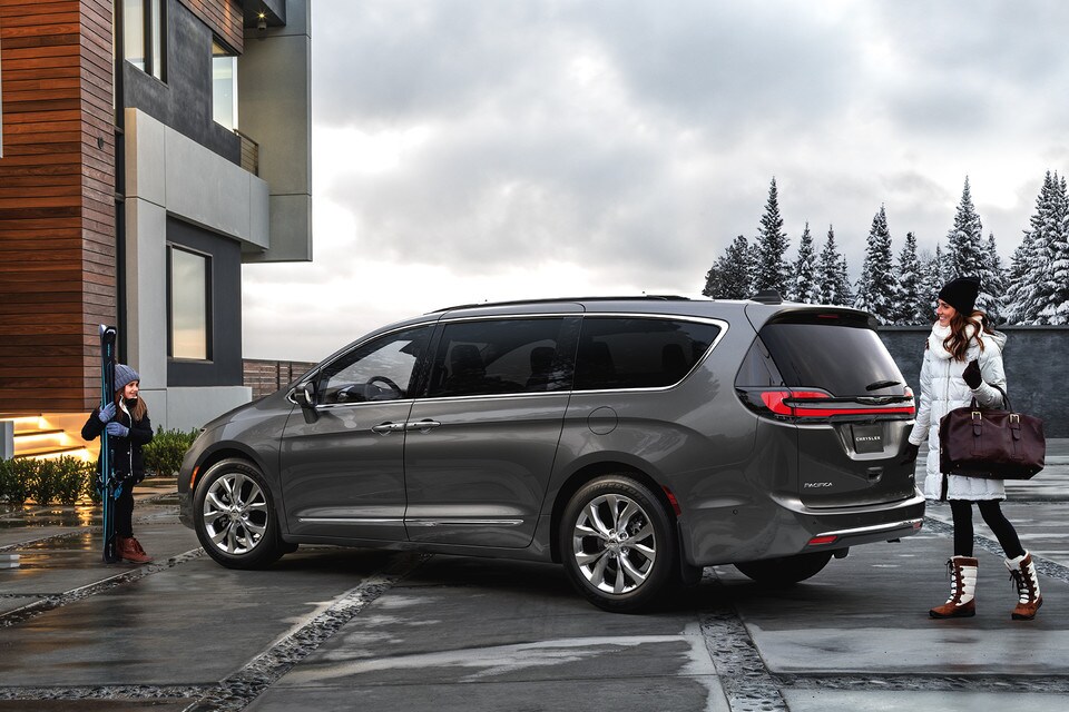 Family getting ready for Ski Trip in the 2021 Chrysler Pacifica Family getting ready for Ski Trip in the 2021 Chrysler Pacifica