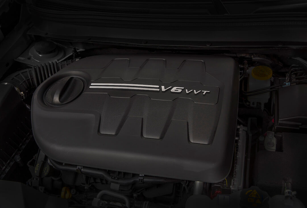 Le moteur V6 Pentastar de 3,2 litres du Jeep Cherokee Trailhawk 2021