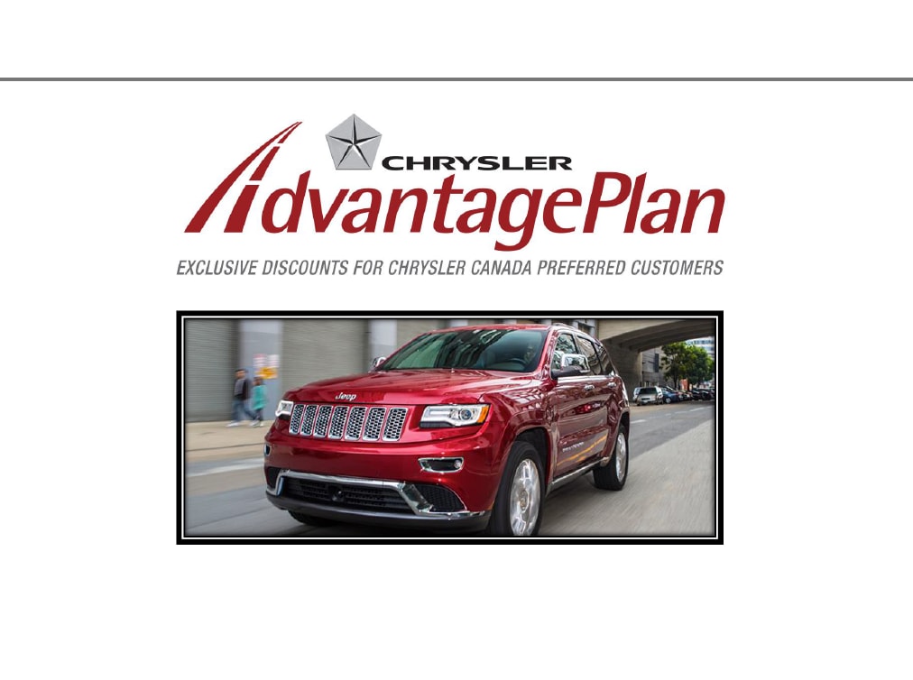 Chrysler advantage program canada #3