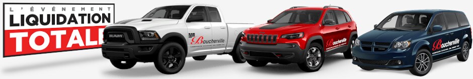 L'événement LIQUIDATION TOTALE chez Boucherville Chrysler