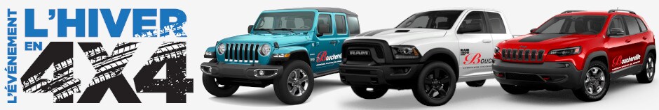 L'HIVER EN 4X4 AVEC BOUCHERVILLE CHRYSLER | APPELLEZ 1 877-865-9772 MAINTENANT