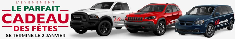 L'événement Le Cadeau Parfait Des Fêtes chez Boucherville Chrysler